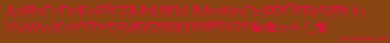 Darthfader Font – Red Fonts on Brown Background