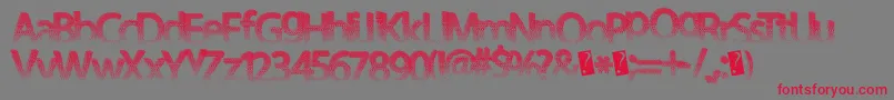 Darthfader Font – Red Fonts on Gray Background