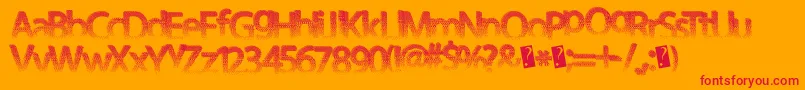 Darthfader Font – Red Fonts on Orange Background