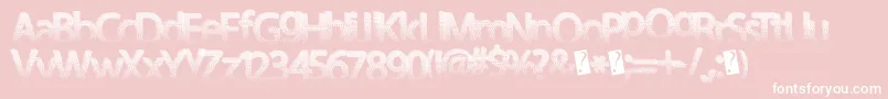 Darthfader Font – White Fonts on Pink Background