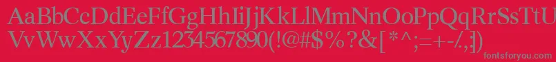 Informaticsssk Font – Gray Fonts on Red Background