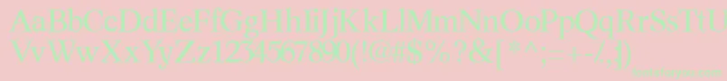 Informaticsssk Font – Green Fonts on Pink Background