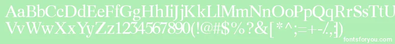 Informaticsssk Font – White Fonts on Green Background