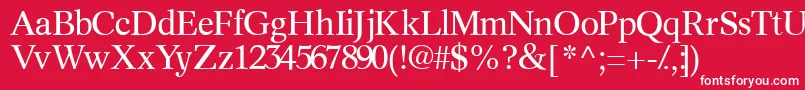 Informaticsssk Font – White Fonts on Red Background