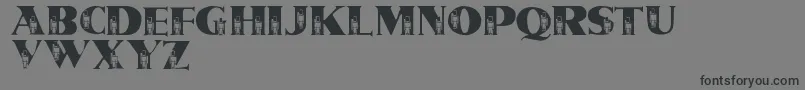 LmsTinSoldiers Font – Black Fonts on Gray Background