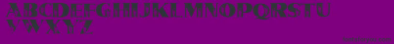 LmsTinSoldiers Font – Black Fonts on Purple Background