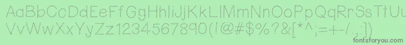 Hellofireworks Font – Gray Fonts on Green Background