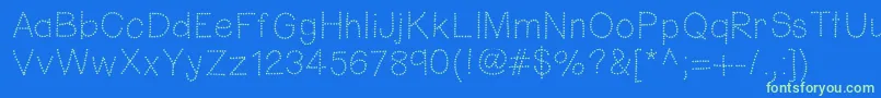 Hellofireworks Font – Green Fonts on Blue Background