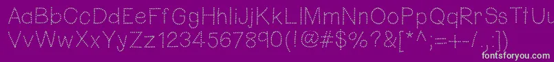 Hellofireworks Font – Green Fonts on Purple Background