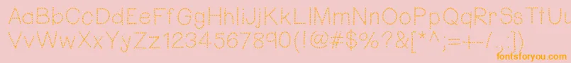 Hellofireworks Font – Orange Fonts on Pink Background