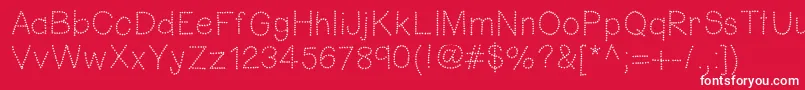 Hellofireworks Font – White Fonts on Red Background