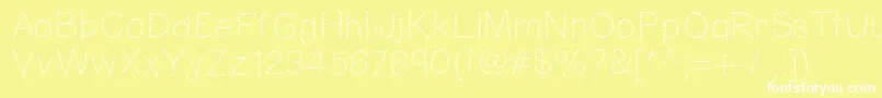 Hellofireworks Font – White Fonts on Yellow Background