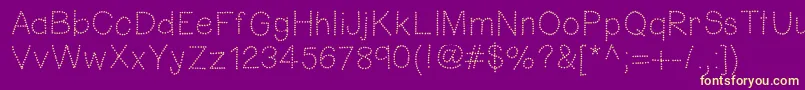 Hellofireworks Font – Yellow Fonts on Purple Background