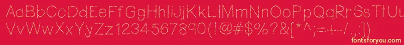 Hellofireworks Font – Yellow Fonts on Red Background