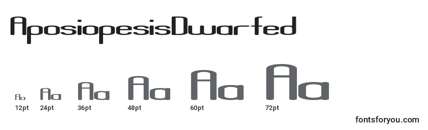 AposiopesisDwarfed Font Sizes