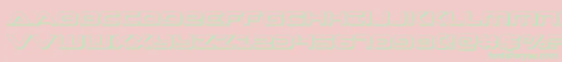 Strikelord3D Font – Green Fonts on Pink Background