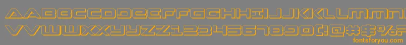 Strikelord3D Font – Orange Fonts on Gray Background