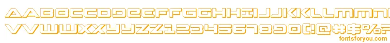 フォントStrikelord3D – オレンジのフォント