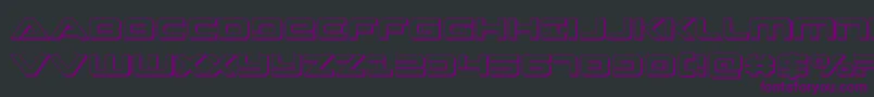 Strikelord3D Font – Purple Fonts on Black Background