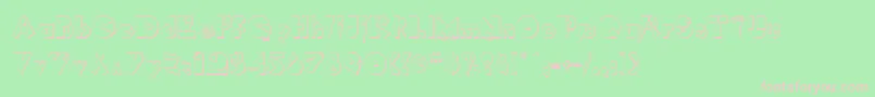 RimrockRegular Font – Pink Fonts on Green Background