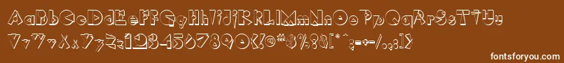 RimrockRegular Font – White Fonts on Brown Background