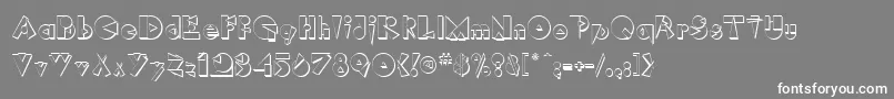 RimrockRegular Font – White Fonts on Gray Background