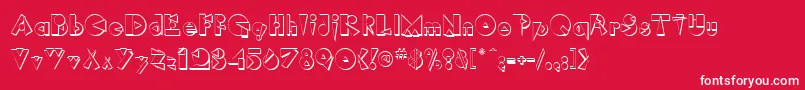 RimrockRegular Font – White Fonts on Red Background