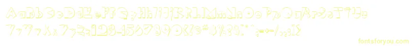 RimrockRegular Font – Yellow Fonts on White Background