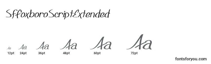 SfFoxboroScriptExtended Font Sizes