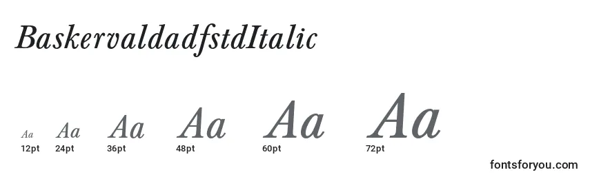 Größen der Schriftart BaskervaldadfstdItalic