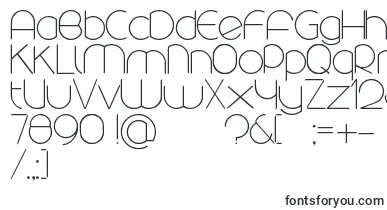 Rounded font – basic Fonts