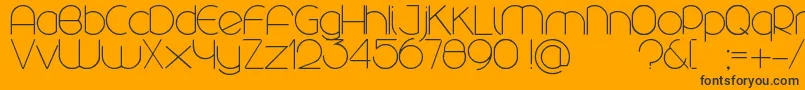 Más sobre la fuente Rounded fuente Rounded – Fuentes Negras Sobre Fondo Naranja