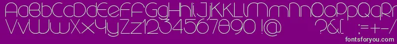 More about Rounded Font Rounded Font – Green Fonts on Purple Background