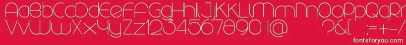 Rounded Font – Green Fonts on Red Background