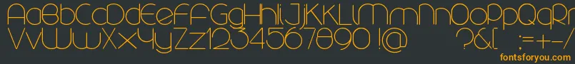 More about Rounded Font Rounded Font – Orange Fonts on Black Background