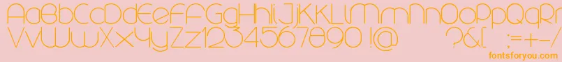 fuente Rounded – Fuentes Naranjas Sobre Fondo Rosa