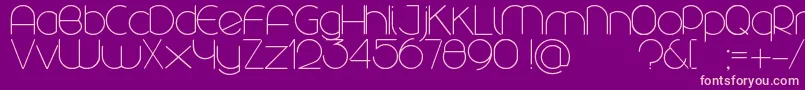 En savoir plus sur la police Rounded Police Rounded – polices roses sur fond violet