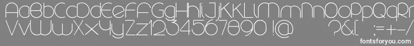 フォントRounded – 灰色の背景に白い文字