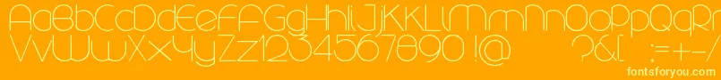 Lisätietoja Rounded-fontista Rounded-fontti – keltaiset fontit oranssilla taustalla