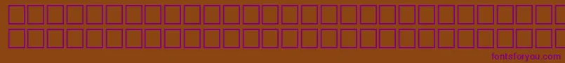 SultanBold-Schriftart – Violette Schriften auf braunem Hintergrund