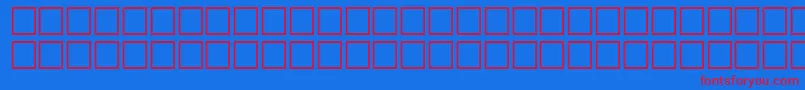 SultanBold Font – Red Fonts on Blue Background