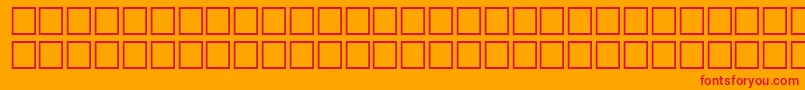 SultanBold Font – Red Fonts on Orange Background