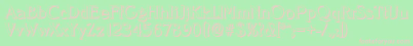 NevadashadowRegular Font – Pink Fonts on Green Background