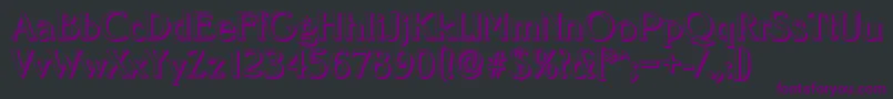フォントNevadashadowRegular – 黒い背景に紫のフォント