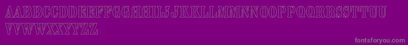 Yarrow Font – Gray Fonts on Purple Background