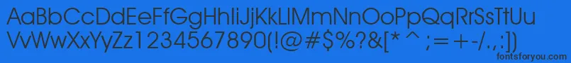 AvantGardeBookBt Font – Black Fonts on Blue Background