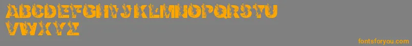 LmsDadsDuck Font – Orange Fonts on Gray Background