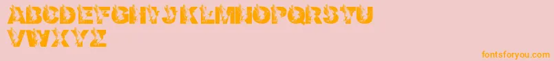 LmsDadsDuck Font – Orange Fonts on Pink Background