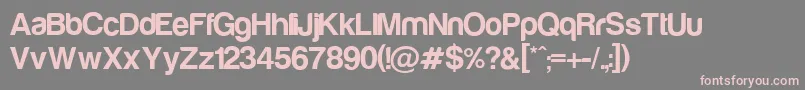 Harabara Font – Pink Fonts on Gray Background