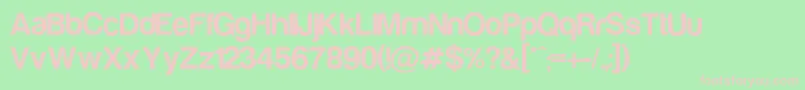 Harabara Font – Pink Fonts on Green Background